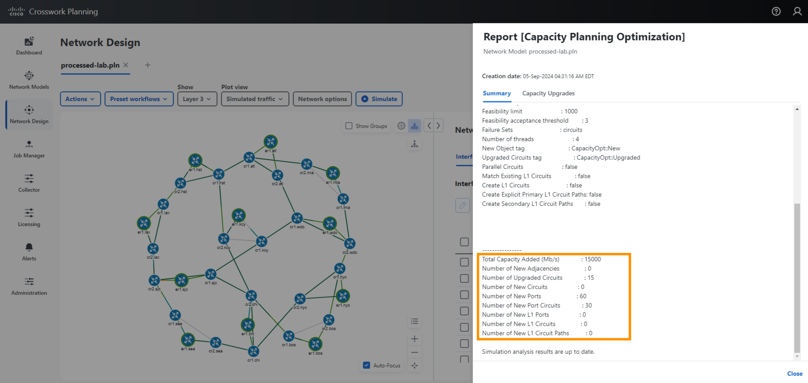 Capacity Planning Opt