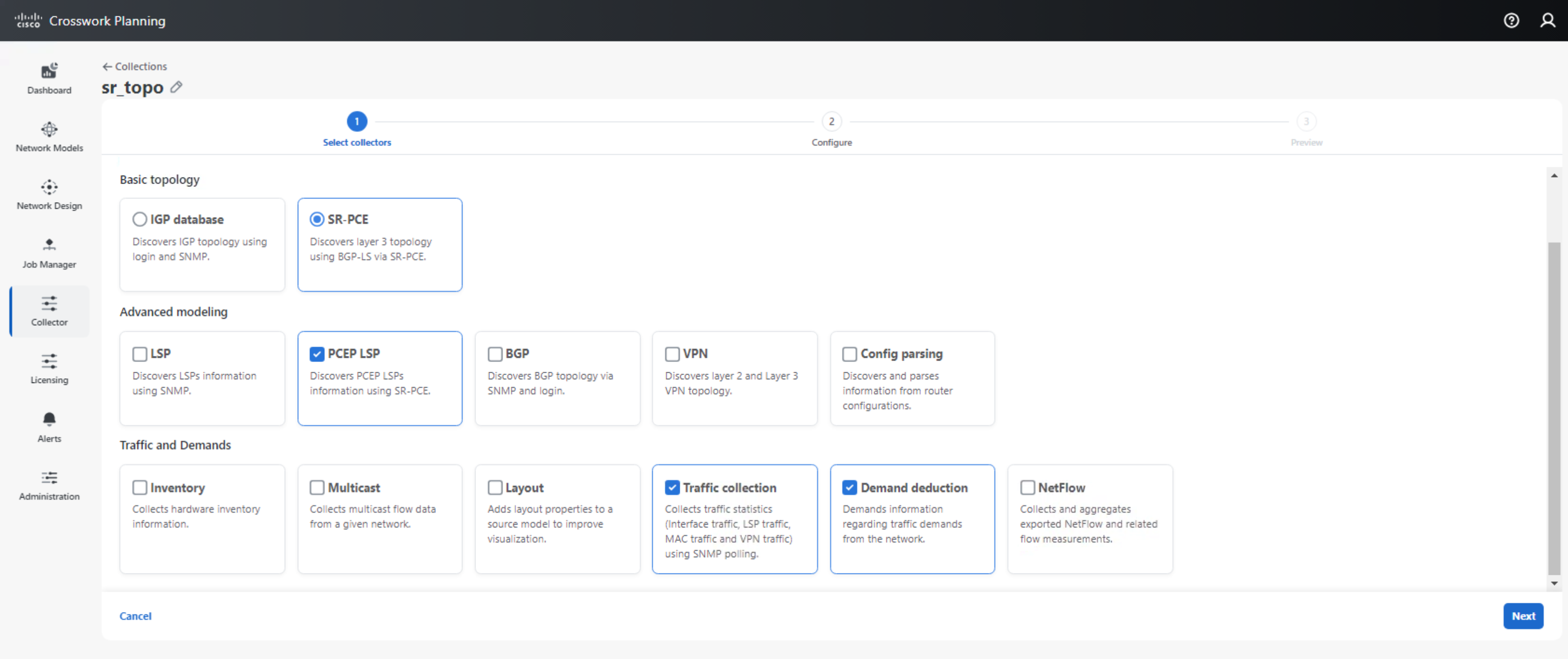 Crosswork Planning Network Models